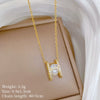 Wholesale Stainless Steel And Copper Animal Zodiac Pattern Luxury Style Fashionable Full Diamond Necklace Unisex Clavicle Chain