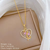 Wholesale Stainless Steel And Copper Animal Zodiac Pattern Luxury Style Fashionable Full Diamond Necklace Unisex Clavicle Chain