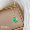 Wholesale Stainless Steel And Copper Animal Zodiac Pattern Luxury Style Fashionable Full Diamond Necklace Unisex Clavicle Chain