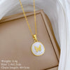 Wholesale Stainless Steel And Copper Animal Zodiac Pattern Luxury Style Fashionable Full Diamond Necklace Unisex Clavicle Chain