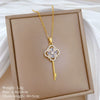 Wholesale Stainless Steel And Copper Animal Zodiac Pattern Luxury Style Fashionable Full Diamond Necklace Unisex Clavicle Chain