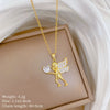 Wholesale Stainless Steel And Copper Animal Zodiac Pattern Luxury Style Fashionable Full Diamond Necklace Unisex Clavicle Chain