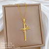 Wholesale Stainless Steel And Copper Animal Zodiac Pattern Luxury Style Fashionable Full Diamond Necklace Unisex Clavicle Chain
