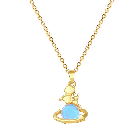 Wholesale Stainless Steel And Copper Geometric Cartoon Style Unisex Diamond Pendant Necklace