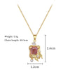 Wholesale Stainless Steel And Copper Jewelry Geometric Pearl Butterfly Zircon Light Luxury Elegant Gorgeous Diamond Necklace Unisex Allmatch Clavicle Chain