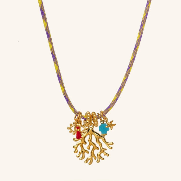 Wholesale Stainless Steel And Copper Multipendant Necklace With Animal Zodiac And Geometric Patterns Vacuum Plated