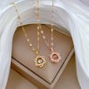 Wholesale Stainless Steel And Copper Sixpointed Star Geometric Light Luxury Elegant Gorgeous Diamond Women's Allmatch Clavicle Necklace