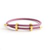 Wholesale Stainless Steel And Copper Wire Rope Bracelet Geometric Style Goldplated Electroplated For Couple