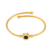 Wholesale 316L Stainless Steel And Fritillary Open Bracelet With Pvd Plating Simple And Minimalist Style