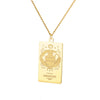 Wholesale Stainless Steel And Gold Twelve Constellations Animals Zodiac Tarot Totem Pendant Necklace With Electroplating