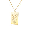 Wholesale Stainless Steel And Gold Twelve Constellations Animals Zodiac Tarot Totem Pendant Necklace With Electroplating
