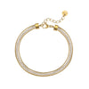 Wholesale Stainless Steel And 18K Gold Plated Zircon Women's Bracelet With Electroplating Process