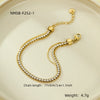 Wholesale Stainless Steel And 18K Gold Plated Zircon Women's Bracelet With Electroplating Process