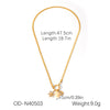 Wholesale Stainless Steel And Titanium Steel Animal Zodiac Inlay Pvd Vacuum Plating Pendant Necklace For Women