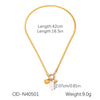 Wholesale Stainless Steel And Titanium Steel Animal Zodiac Inlay Pvd Vacuum Plating Pendant Necklace For Women