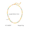 Wholesale Stainless Steel And Titanium Steel Animals Geometric Electroplating Oil Drop Butterfly Clavicle Necklace For Women