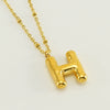 Wholesale 316L Stainless Steel And 316L Stainless Steel Bead Chain Women's English Letter Pendant Necklace With Ins Style And Electroplating