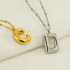 Wholesale 316L Stainless Steel And 316L Stainless Steel Bead Chain Women's English Letter Pendant Necklace With Ins Style And Electroplating