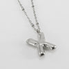 Wholesale 316L Stainless Steel And 316L Stainless Steel Bead Chain Women's English Letter Pendant Necklace With Ins Style And Electroplating