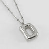 Wholesale 316L Stainless Steel And 316L Stainless Steel Bead Chain Women's English Letter Pendant Necklace With Ins Style And Electroplating