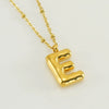Wholesale 316L Stainless Steel And 316L Stainless Steel Bead Chain Women's English Letter Pendant Necklace With Ins Style And Electroplating