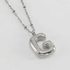 Wholesale 316L Stainless Steel And 316L Stainless Steel Bead Chain Women's English Letter Pendant Necklace With Ins Style And Electroplating