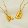 Wholesale 316L Stainless Steel And 316L Stainless Steel Bead Chain Women's English Letter Pendant Necklace With Ins Style And Electroplating