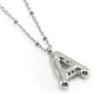 Wholesale 316L Stainless Steel And 316L Stainless Steel Bead Chain Women's English Letter Pendant Necklace With Ins Style And Electroplating