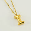 Wholesale 316L Stainless Steel And 316L Stainless Steel Bead Chain Women's English Letter Pendant Necklace With Ins Style And Electroplating