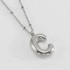 Wholesale 316L Stainless Steel And 316L Stainless Steel Bead Chain Women's English Letter Pendant Necklace With Ins Style And Electroplating