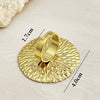 Wholesale Stainless Steel And Titanium Steel Couple Ring Retro Heart Shape Electroplated Unisex Trendy Light Luxury