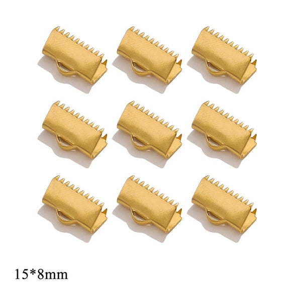 Wholesale Stainless Steel And Titanium Steel Diy Jewelry Bracelet And Necklace Connector Accessories With Curly Bead Buckle Tip And Electroplating Treatment