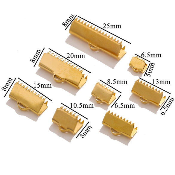 Wholesale Stainless Steel And Titanium Steel Diy Jewelry Bracelet And Necklace Connector Accessories With Curly Bead Buckle Tip And Electroplating Treatment