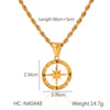 Wholesale Stainless Steel And Titanium Steel Doublelayer Stacked Blade Chain Necklace With Embossed Eightpointed Star Geometric Pendant Electroplated Women's Ins Style
