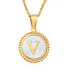 Wholesale Stainless Steel And Titanium Steel Fashion Necklace With Letter Pattern And Cross Chain Style Electroplated