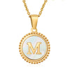 Wholesale Stainless Steel And Titanium Steel Fashion Necklace With Letter Pattern And Cross Chain Style Electroplated