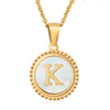 Wholesale Stainless Steel And Titanium Steel Fashion Necklace With Letter Pattern And Cross Chain Style Electroplated