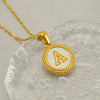 Wholesale Stainless Steel And Titanium Steel Fashion Necklace With Letter Pattern And Cross Chain Style Electroplated