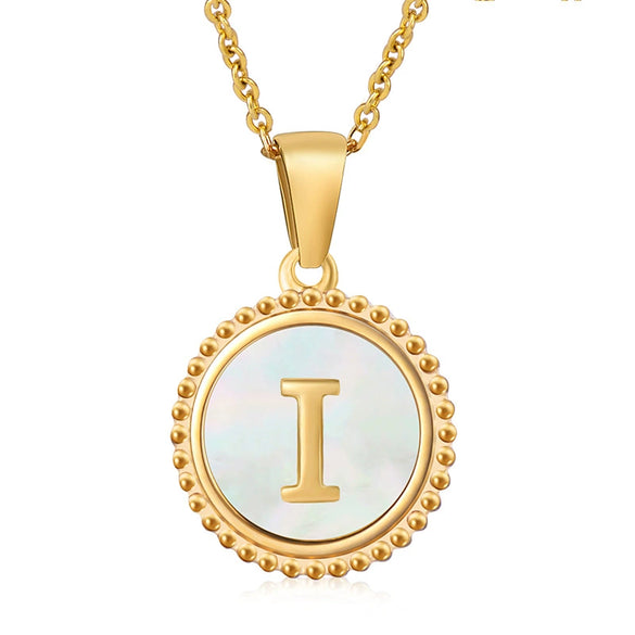 Wholesale Stainless Steel And Titanium Steel Fashion Necklace With Letter Pattern And Cross Chain Style Electroplated