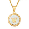 Wholesale Stainless Steel And Titanium Steel Fashion Necklace With Letter Pattern And Cross Chain Style Electroplated