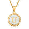 Wholesale Stainless Steel And Titanium Steel Fashion Necklace With Letter Pattern And Cross Chain Style Electroplated