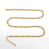 Wholesale 316L Stainless Steel And 316L Stainless Steel Figaro Nk Chain Necklace With Geometric Style For Men