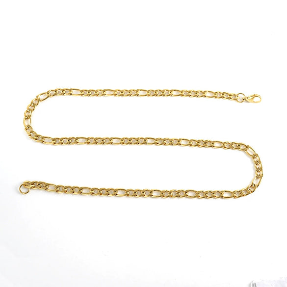 Wholesale 316L Stainless Steel And 316L Stainless Steel Figaro Nk Chain Necklace With Geometric Style For Men
