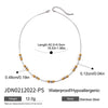 Wholesale Stainless Steel And Titanium Steel Geometric Bead Colormatching Ins Style Necklace For Women With Electroplating