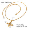 Wholesale Stainless Steel And Titanium Steel Geometric Cross Clavicle Necklace For Women With Electroplating