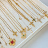 Wholesale Stainless Steel And Titanium Steel Geometric Cross Clavicle Necklace For Women With Electroplating