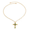 Wholesale Stainless Steel And Titanium Steel Geometric Irregular Cross Twist Snake Bone Chain Necklace For Women With Electroplating