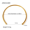 Wholesale Stainless Steel And Titanium Steel Geometric Joker Jewelry Simple Smooth Collar Style