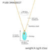 Wholesale 316L Stainless Steel And 316L Stainless Steel Geometric Oval Pendant Necklace With Electroplating For Women Light Luxury Style