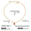 Wholesale Stainless Steel And Titanium Steel Geometric Pattern Electroplated Clavicle Necklace For Women